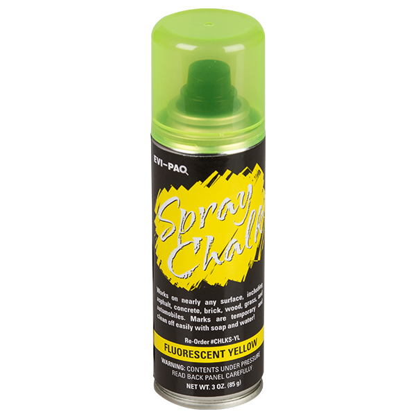 Spray Chalk Fluorescent - Yellow, 3 OZ.