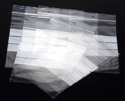 Grip Self Seal, Write-on-Panel Polythene Bags, 6x8cm, 1000 pcs