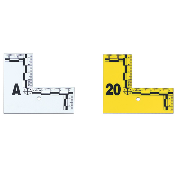 L-Shaped Flat ID Marker # 1-20 - White, 20 pcs