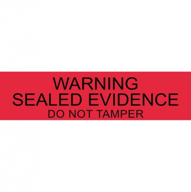 Warning Sealed Evidence, 250 pcs