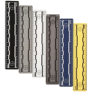 6-Inch Rulers - Gray, 10 pcs