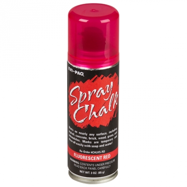 Spray Chalk Fluorescent - Red, 3 OZ.