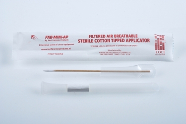 FAB-Mini-Ap, sterile, wooden shaft, mini-tip, Individually packed, 10 x 50 pcs